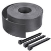 Bordure de jardin PE haute flexible 20M avec piquets gris