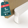 Bas de porte isolant coupe froid 500 cm blanc - VOUNOT FR