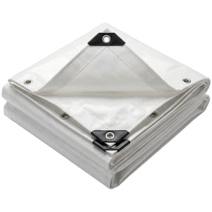Bâche de Protection en Polyéthylène resistant et impermeable 240g/m² blanche 4x8m - VOUNOT FR