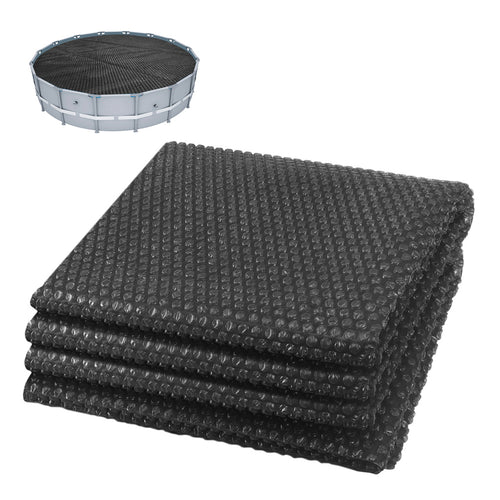 Bache a bulle piscine 120 microns ronde decoupable Ø366cm noir - VOUNOT FR