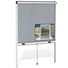 Store moustiquaire pour fenetre enroulable et recoupable en aluminium L130 x H160 cm Blanc