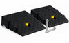 Lot de 2 Rampes de Trottoir en Polypropylene 25x27x7 cm Noir - VOUNOT FR