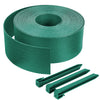 Bordure de jardin PE haute flexible 20M avec piquets vert