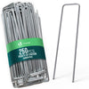Lot de 250 piquets de fixation pour jardin U 150x30mm en acier galvanise - VOUNOT FR