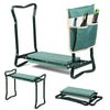 Agenouilloir tabouret de jardin 2 en 1 avec pochette de rangement EVA vert - VOUNOT FR