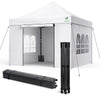 Tonnelle de jardin renforcée 3x3m pliable Barnum avec 4 parois latérales et fenêtres blanc - VOUNOT FR