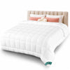Couette temperee doux avec rembourrage polyester 300gsm 260x240cm blanc - VOUNOT FR