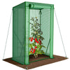 Serre de jardin Serre tomates avec grande porte enroulable bache PE renforcee 135g/m2 100x50x150cm Vert - VOUNOT FR