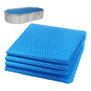 Bache a bulle piscine 120 microns rectangulaire decoupable 450x220cm bleu - VOUNOT FR