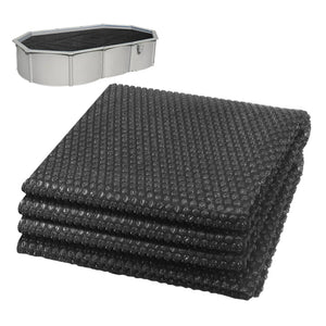 Bache a bulle piscine 120 microns rectangulaire decoupable 450x220cm noir - VOUNOT FR