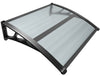 Auvent de porte 80x100cm Anthracite - VOUNOT FR