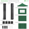 Tonnelle de jardin renforcée 3x3m pliable avec 4 parois et sac de transport a roulette verte - VOUNOT FR