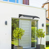 Auvent de porte marquise 120x80 cm en Polycarbonate anti UV Anthracite - VOUNOT FR