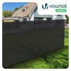 Brise vue occultant en HDPE 90g/m² 1.8x20m avec attaches de fixation anthracite - VOUNOT FR
