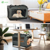 Sac transport pliable chien chat caisse cage portable 82x60x60cm gris - VOUNOT FR