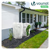 Lot de 4 Voiles d'Hivernage Plante avec Cordon et zipper 60g/m² 80x120cm Blanc - VOUNOT FR