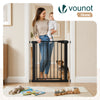 Barriere de securite a pression sans percage Largeur 75-82cm Metal noir - VOUNOT FR
