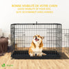 Cage pour chien pliable avec 2 portes verrouillable plateau amovible 92x58x64cm - VOUNOT FR