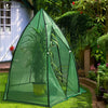 Serre de jardin hivernage dome avec bache PE 160x160x180cm Vert - VOUNOT FR