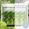 Serre de jardin Serre tomates avec porte et fenetres moustiquaire bache PE renforcee 135g/m2 200x77x170cm Blanc - VOUNOT FR