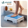Marche pied antiderapant salle de bain empilable 43x33x11cm PP EVA bleu - VOUNOT FR