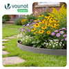 Bordure de jardin plastique flexible 20m avec piquets gris - VOUNOT FR