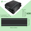 Toile de paillage 2x10m avec 30pcs piquets de fixation - VOUNOT FR