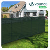 Brise vue occultant en HDPE 90g/m² 1x20m avec attaches de fixation vert - VOUNOT FR