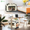 Sac transport pliable chien chat caisse cage portable 70x52x52cm beige - VOUNOT FR