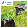 Desherbeur manuel avec Fourchette à main Extracteur de mauvaises herbes longue manche 100 cm - VOUNOT FR