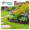 Bordure de jardin PE flexible 20m avec piquets marron - VOUNOT FR