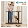 Barriere de securite a pression sans percage Largeur 103-110cm Metal noir - VOUNOT FR