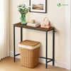 Console table style industriel en metal et MDF 75x24x75 cm Marron - VOUNOT FR