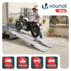 Rampe de chargement pliable Lot de 2 pcs en acier galvanise 160cm - VOUNOT FR
