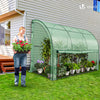Serre de jardin hivernage murale adossee avec bache PE 300x100x180cm vert - VOUNOT FR