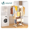 Sechoir a linge etendoir renforce 4 niveaux 125x62x173cm blanc - VOUNOT FR