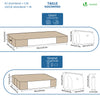 Lot de 5 Housses de rangement sous vide sous lit - VOUNOT FR