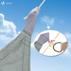 Voile d'ombrage Rectangulaire en Polyester Imperméable avec Kit de Montage 3x2m Gris - VOUNOT FR