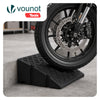 Lot de 2 Rampes de Trottoir en Polypropylene 25x27x13 cm Noir - VOUNOT FR