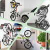 Support mural rangement pour 6 velos et 3 casques rails et crochets metal noir - VOUNOT FR