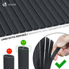 Canisse PVC brise vue ultra renforce avec attaches de fixation 100x500cm gris - VOUNOT FR