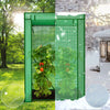 Serre de jardin Serre tomates avec grande porte enroulable bache PE renforcee 135g/m2 100x50x150cm Vert - VOUNOT FR