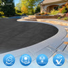 Bache a bulle piscine 120 microns ronde decoupable Ø366cm noir - VOUNOT FR