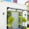 Auvent de porte 80x200cm Anthracite - VOUNOT FR