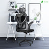 Fauteuil de Bureau Ergonomique pivotant avec appui tête et dossier toile respirant Noir - VOUNOT FR