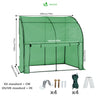 Serre de jardin hivernage murale adossee avec bache PE 200x100x180cm vert - VOUNOT FR