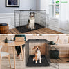 Cage pour chien pliable avec 2 portes verrouillable plateau amovible 122x75x81cm - VOUNOT FR