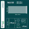Brise vue occultant en HDPE 90g/m² 1x20m avec attaches de fixation anthracite - VOUNOT FR