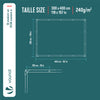 Bâche de Protection en Polyéthylène resistant et impermeable 240g/m² blanche 3x4m - VOUNOT FR