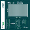 Brise vue occultant en HDPE 90g/m² 1.8x20m avec attaches de fixation anthracite - VOUNOT FR